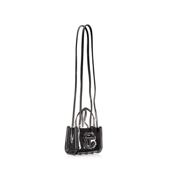 Melissa x Telfar Small Jelly Shopper - Clear Black (with dust cover bag) - Picture 5 of 6